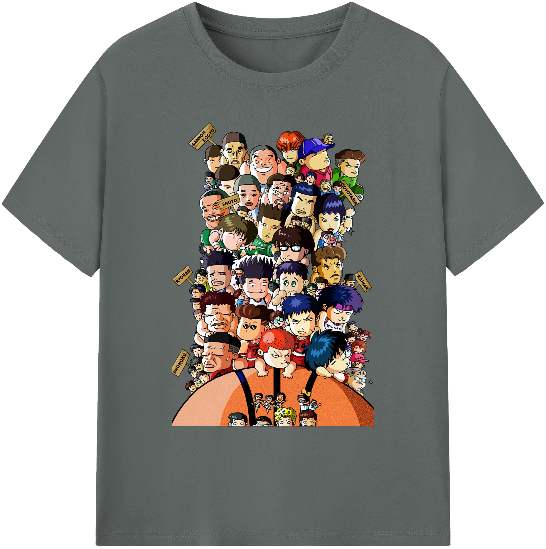 （画像用） SLAM DUNK／スラムダンク 綿100％ メンズ半袖Tシャツ｜肌触りやわらか＆通気性